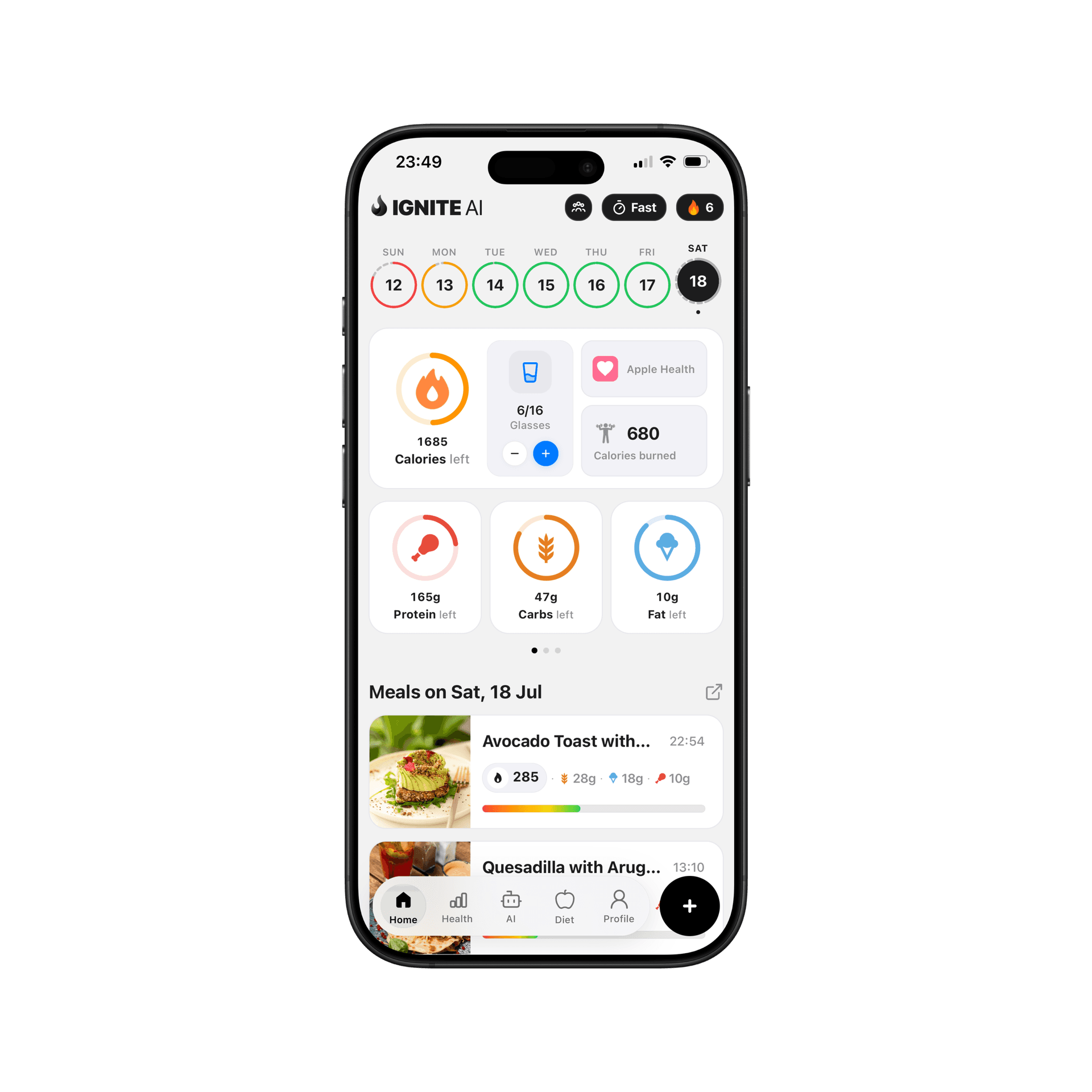 IGNITE AI Light theme